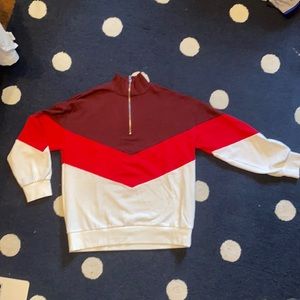 Multicolored Forever 21 Half Zip - size S